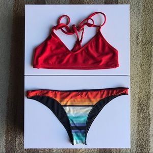 Two Bikini Sets! Rip Curl + Pakaloha